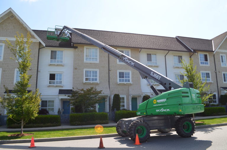 York Langley strata townhouse exterior painting by Crestline Painting